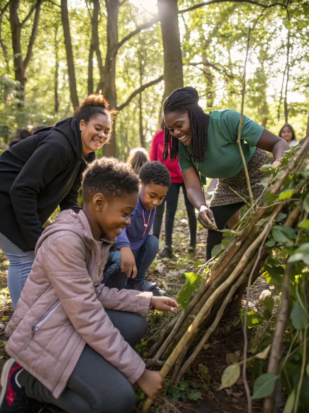 A photograph capturing association members leading an educational workshop for local schoolchildren on wildlife conservation and environmental stewardship, promoting awareness and responsibility.